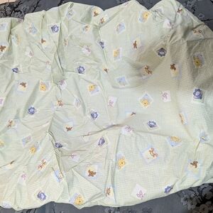 Winnie the Pooh Crib Sheet Piglet Eeyore Tigger Baby Infant Nursery Bedding Rap